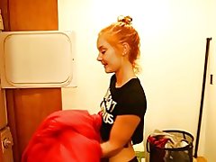 십 대 거 시기를 청소