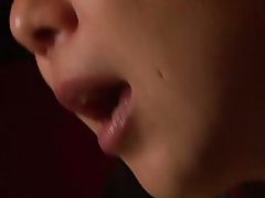 두 여자와 남자 섹스 하는 동안 다른 시계